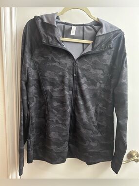 RBX Live Life Active Camo Favorite Lightweight Hoodie Jacket Zip Front Size XL